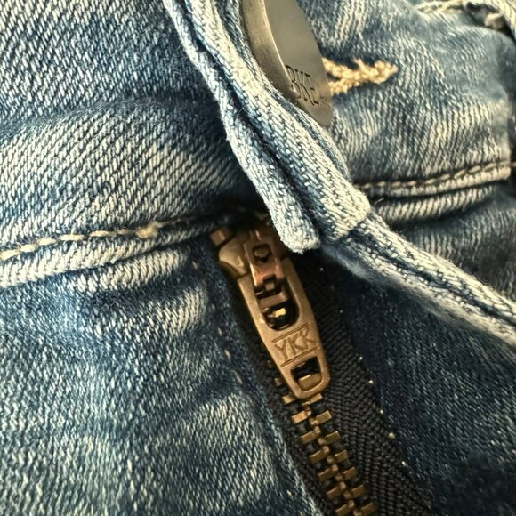 🟣 BKE Payton Womens Distressed Blue Skinny Jeans Size 28/31.5 - Picture 6 of 9